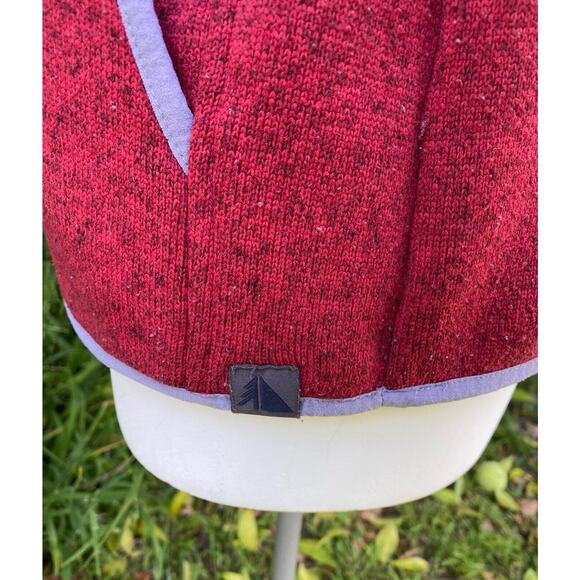 LL Bean Heathered Red 1/4 Snap Sweater Fleece Pullover Size Large MSRP $89 - Picture 9 of 10